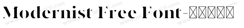 Modernist Free Font字体转换